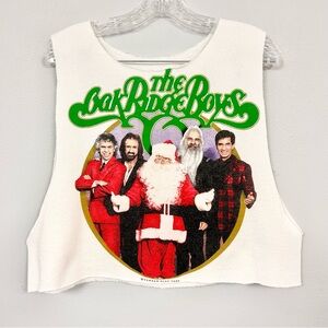 OAKRIDGE BOYS 🎄 ‘The Beard is Back’ Cropped Christmas Sweatshirt - Size XL